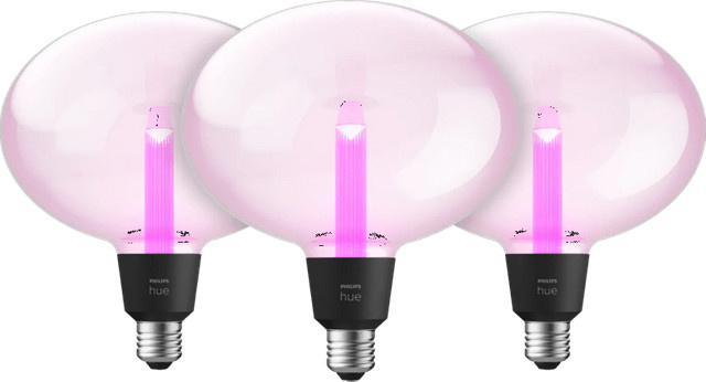 Philips Hue Lightguide Ellipse LED-Leuchtmittel E27 Dreierpack, White und Color, RGB, Bluetooth - Bild 1