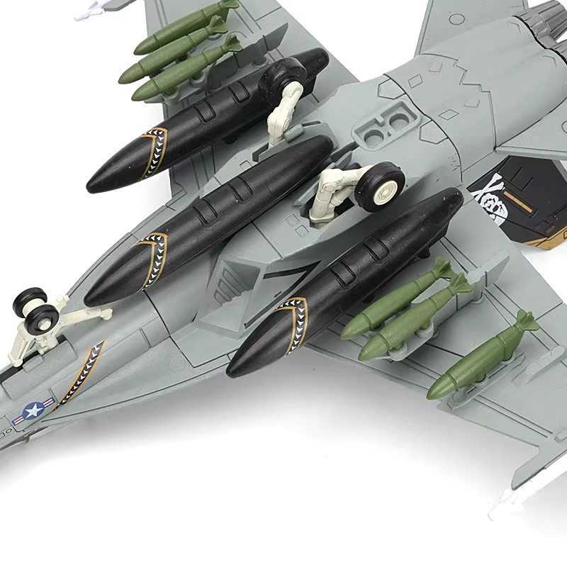 Kennie F18 F-18 VF103 Grumman Tomcat Super Hornet F/A-18F Piratenflagge Kämpfer US Navy Flugzeug Militärmodell, Maßstab 1:72 - Bild 2