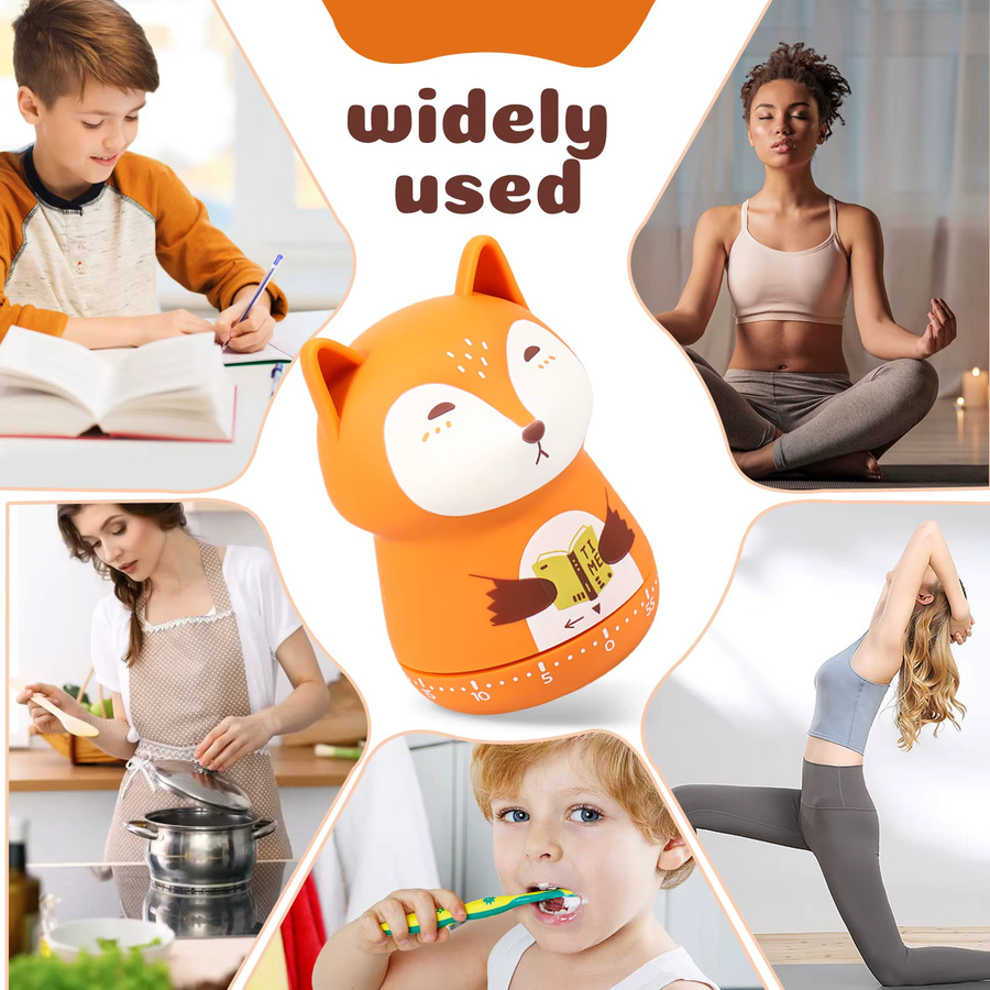 Willstar 2er-Set Mechanische Countdown-Timer in Tierform für Kochen, Lesen und Yoga - Bild 3