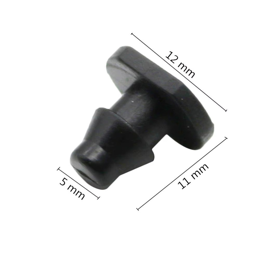 50 Stück Adhere To Fly Gartenschlauch Stecker für 4/7 mm Tropfbewässerungssysteme in Schwarz - Bild 2