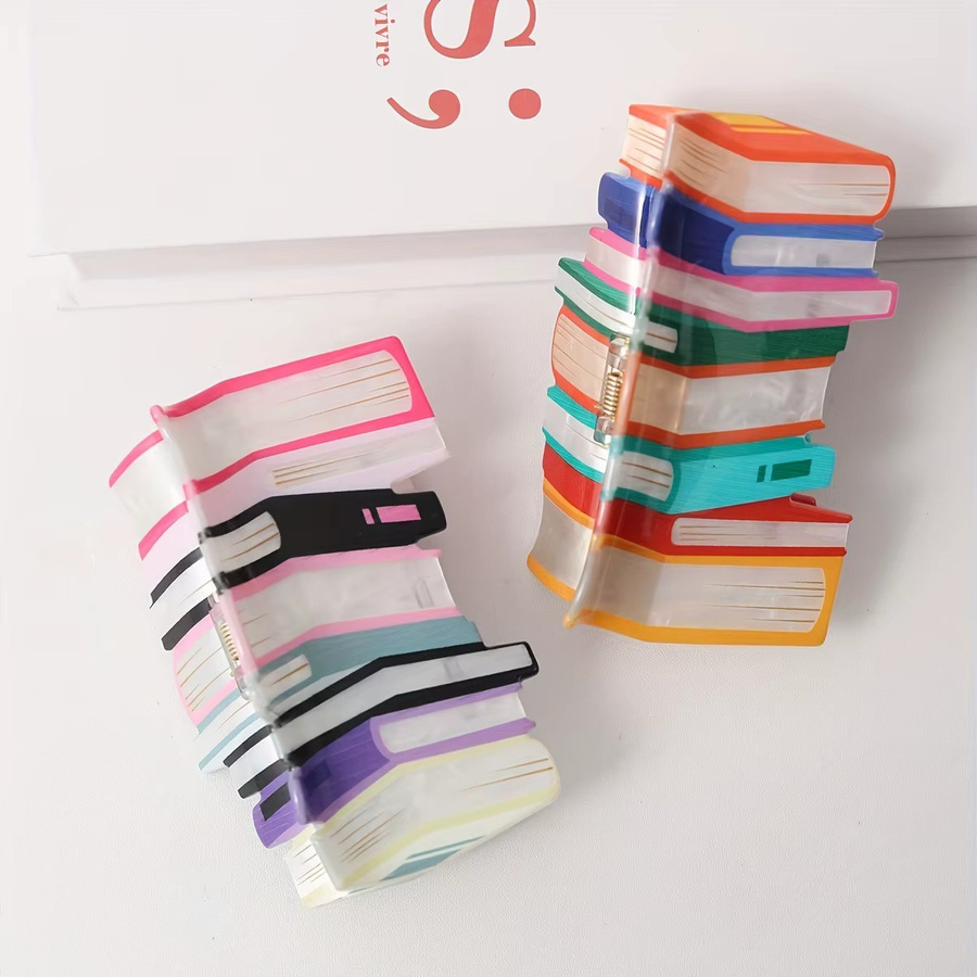 YOCITY Acryl-Haarklammer, Buchform-Design, Wasserwellen-Design - Bild 2