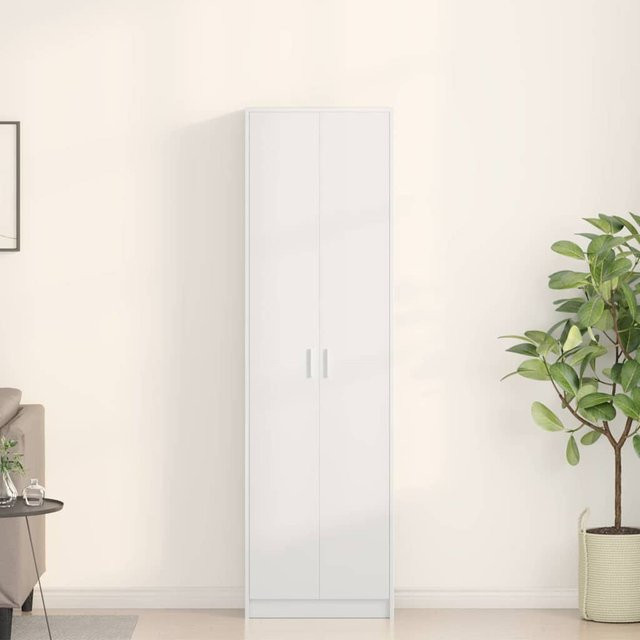 VIDAXL Kleiderschrank mit Regalfächern in Weiß, modern und matt, B/T/H: 55 x 25 x 189 cm - Bild 1