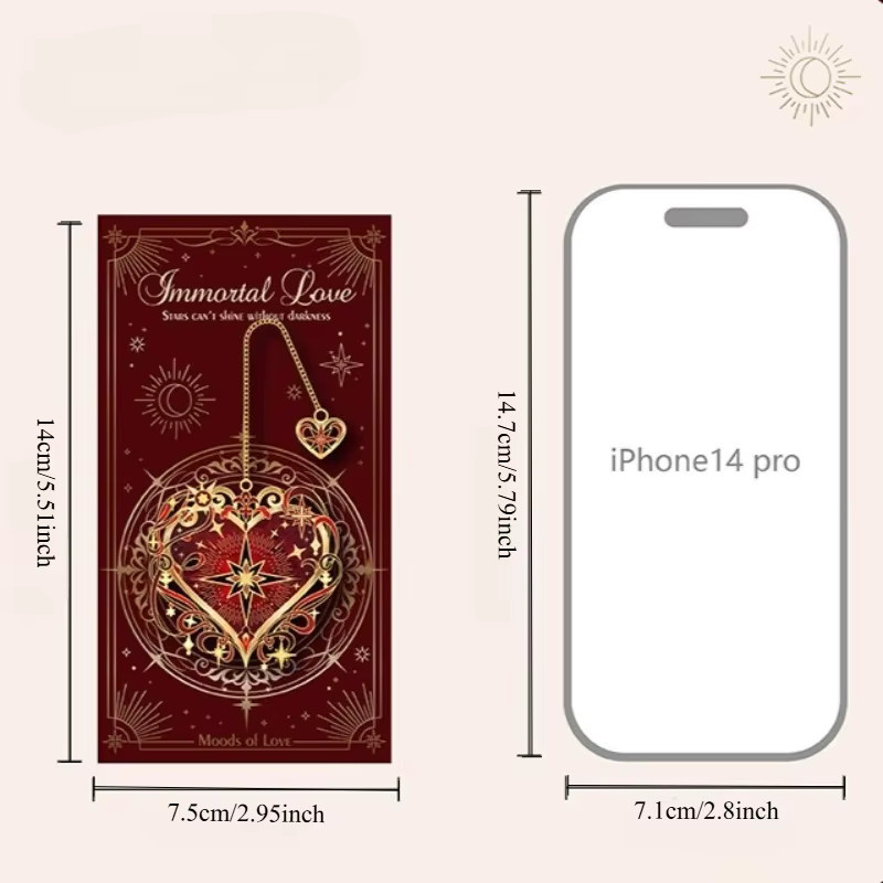 TWBEB Metall-Lesezeichen in Gold als romantisches Geschenk für Schüler - Bild 3