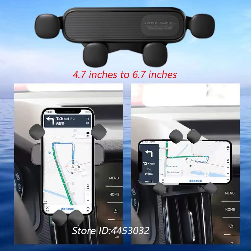 Handyhalterung für Volkswagen T-ROC 2018-2021, verstellbare Schwerkraft-Navigationshalterung für GPS, Schwarz - Bild 2