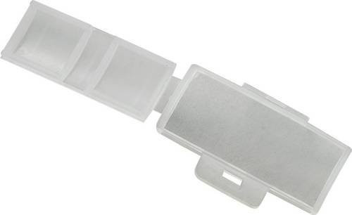 TRU COMPONENTS Kabelmarkierer TC-MC2203-100 zur Montage mit Kabelbindern, Transparent, 100 Stück, Beschriftungsfläche: 43 x 19 mm - Bild 1
