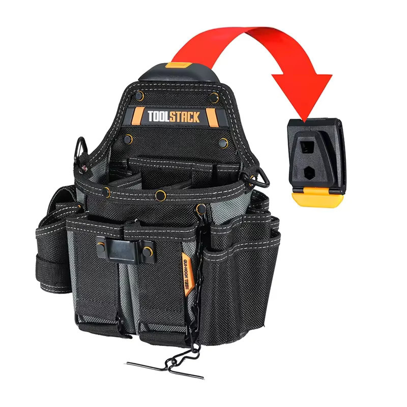 TOOLSTACK Professionelle Elektriker-Werkzeugtasche Wasserdichte Hüfttasche und Schultertasche zur Werkzeugaufbewahrung - Bild 7