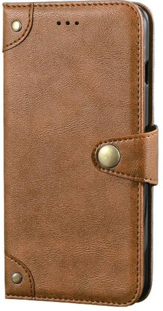 BONUMUM Retro Leder Hülle mit Metallverschluss für Doogee S200 G in Schwarz, Rot, Gelb oder Blau - Bild 1