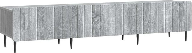 vidaXL TV-Schrank in Grau Sonoma aus Holzwerkstoff, B/T/H: 147 x 34,5 x 32 cm - Bild 1