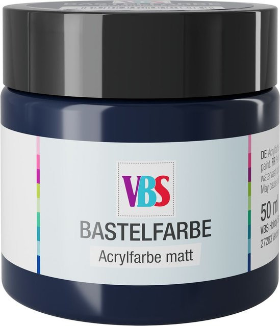 VBS Bastelfarbe Marineblau lösungsmittelfrei 50 ml - Bild 1