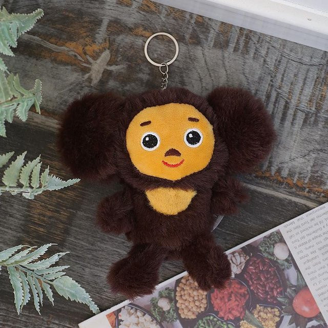 Yiran toy Cheburashka Affe, Plüsch Schlüsselanhänger, 15cm, ab 12 Jahre - Bild 1