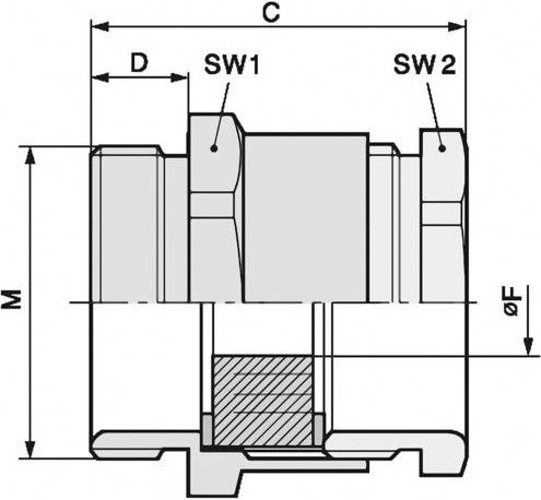 LAPP Kabelverschraubung M63 aus Messing 5er Pack - Bild 1