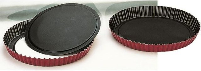 IBILI Tarteform aus Aluminium mit abnehmbarem Boden und Antihaftbeschichtung, Rot, Durchmesser: 24 cm - Bild 1
