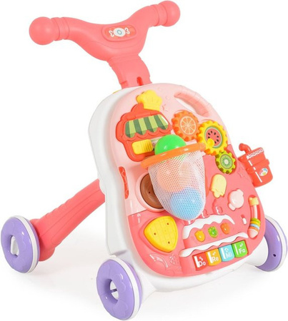 Moni Lauflernwagen 2 in 1 Spielcenter rosa