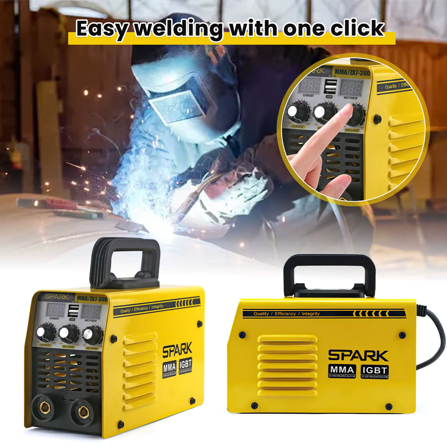 Betuyoo MMA-250 Inverter-Schweißgerät in Gelb, tragbare 220V ARC-Schweißmaschine mit Doppel-Display und Doppel-USB-Anschlüssen für Heim- und DIY-Einsatz - Bild 2