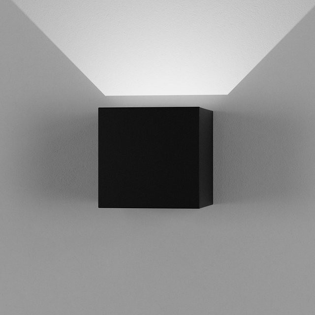 DLS Lighting Secret Up LED-Wandleuchte in Schwarz aus Aluminium für Garten und Flur - Bild 1