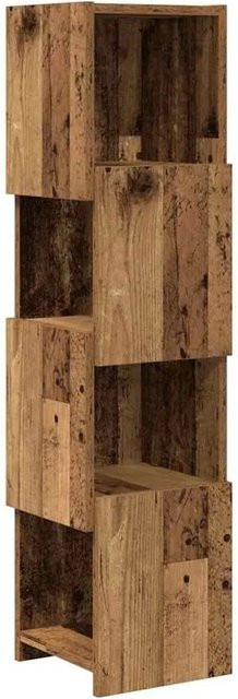vidaXL Eckschrank aus Holzwerkstoff in Altholz-Optik, Braun, B/T/H: 25,5 x 25 x 102 cm - Bild 1
