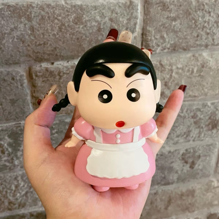 52TOYS Crayon Shinchan Anime Actionfigur Rosa Rosenmädchen-Paar als Sammlerstück für die Desktop- oder Auto-Dekoration - Bild 4