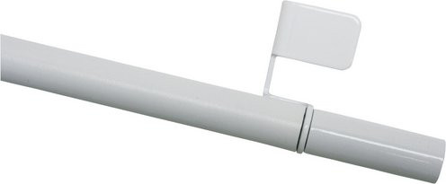 Gardinia Klemmstange Press&Go Zylinder aus Metall in Weiß, Durchmesser: 8/10 mm, Länge: 50 - 80 cm - Bild 1