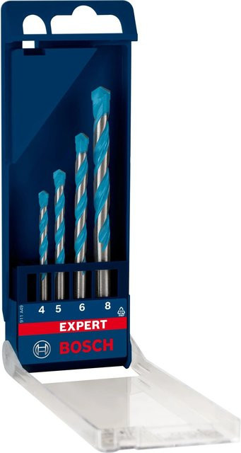 Bosch Expert MultiConstruction CYL-9 Bohrer-Set, 4-teilig, Zylinderschaft, Carbide-Tipped für Dreh- und Schlagbohrer - Bild 1