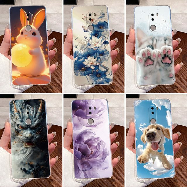 Transparente Silikon Schutzhülle für Xiaomi Poco F1 mit Drachen-Design - Bild 1