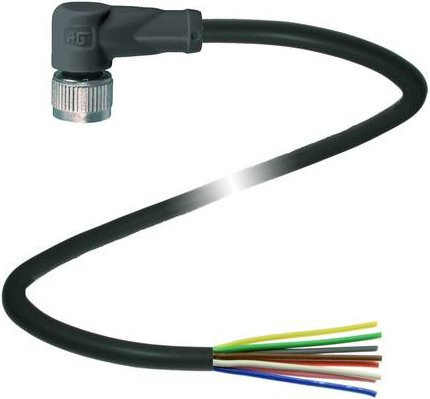 Pepperl+Fuchs 456506 Sensor-Aktor-Steckverbinder konfektioniert, 8 Polzahl, schwarz, Länge: 2 m - Bild 1