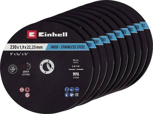 Einhell Trennscheiben-Set für Metall in Schwarz, Durchmesser: 230 mm, 10 Stück - Bild 1