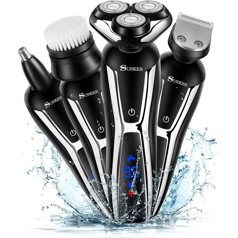Hatteker Electric Pro Li Haarschneidemaschine und Bartschneider in Schwarz mit Zero-Gap T-Klinge, wasserdicht und kabellos wiederaufladbar - Bild 4