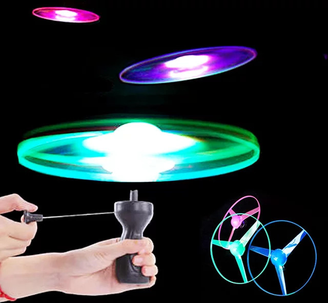 Leuchtende Fliegende Scheibe, UFO-Spielzeug, mit LED-Beleuchtung, Weltraum, Bunt / Mehrfarbig - Bild 1