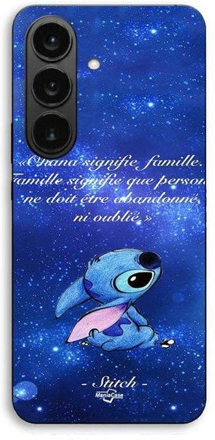 Maniacase Handyhülle für Samsung Galaxy S26 mit Disney Stitch Motiv in Schwarz - Bild 1