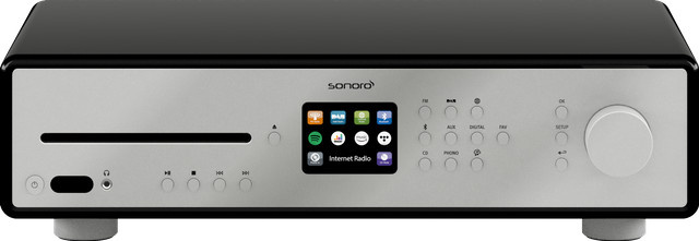 Sonoro Maestro CD-Receiver mit Internetradio, DAB+, FM und Bluetooth in Schwarz und Silber - Bild 1