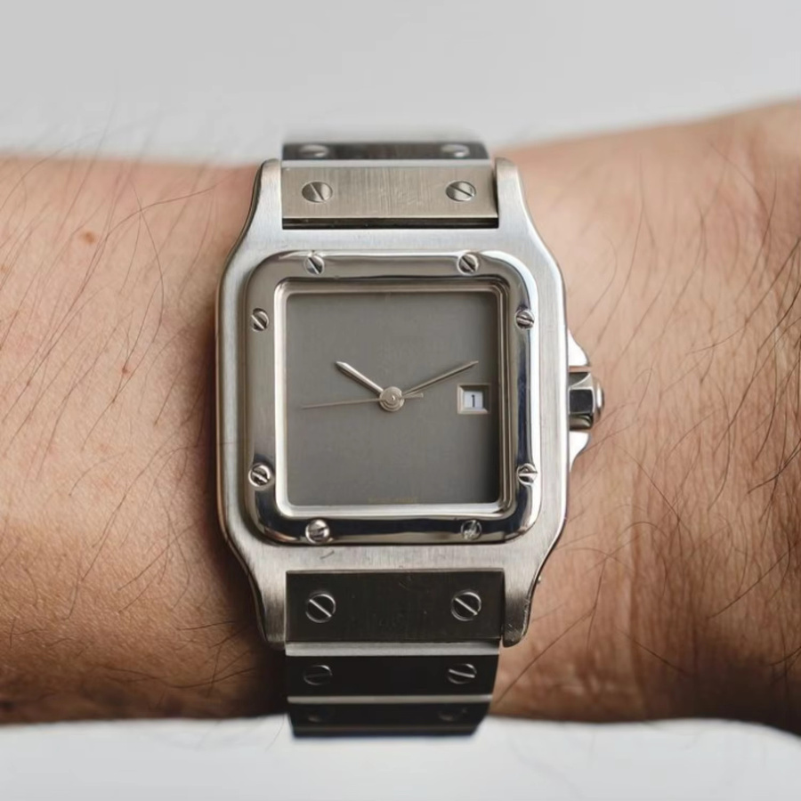 CILOA Armbanduhr Edelstahl, Silber, Eckig, Quarz, Herren - Bild 5