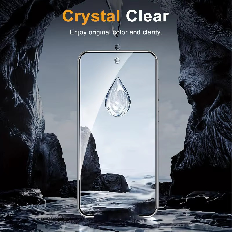 3er Pack Displayschutzfolie aus gehärtetem Glas für Samsung Galaxy S25 S24 S23 S22 S21 Ultra Plus FE A55 A35 A15 A05S A54 A34 A14 A04S A12 transparent - Bild 4