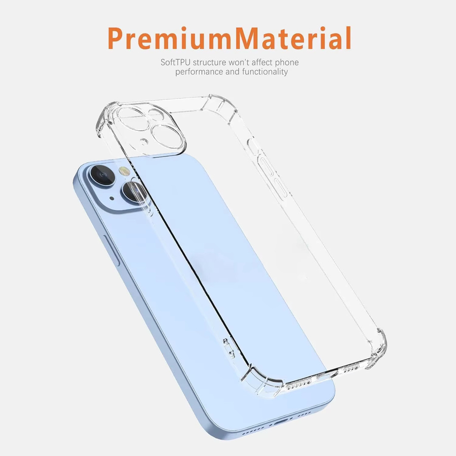 Stoßfeste transparente Silikon-Schutzhülle für Xiaomi Redmi Note 13 Pro Pro+ Plus, Redmi 13, 13c, 13R und 13x - Bild 2