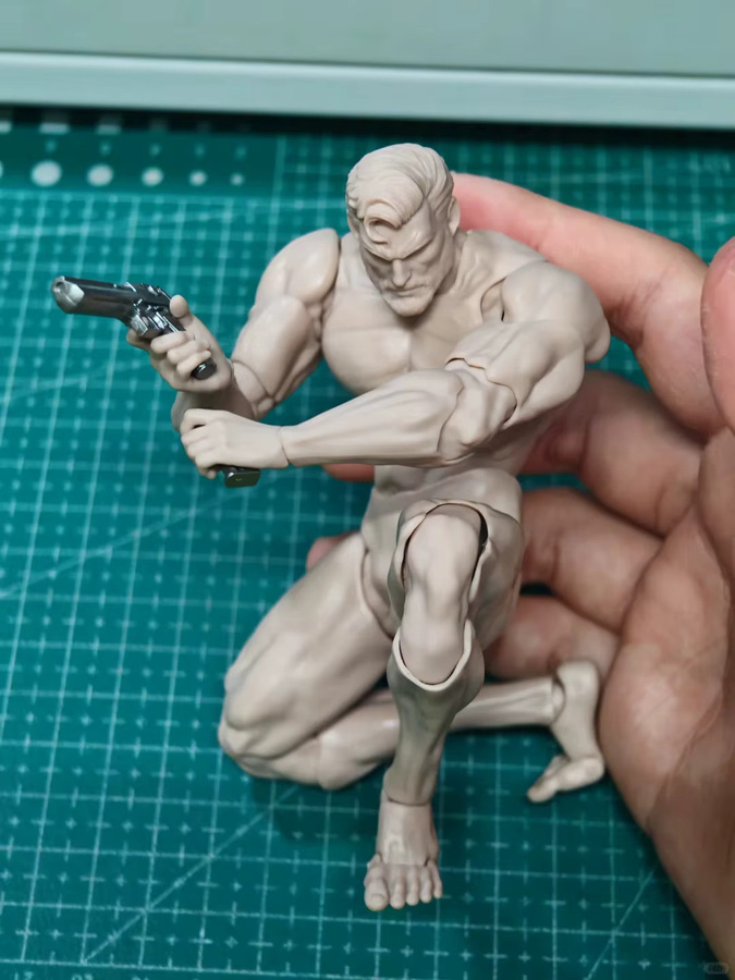 INART MORPH Männliche muskulöse Actionfigur, Maßstab 1:12, bewegliche Gelenke - Bild 2