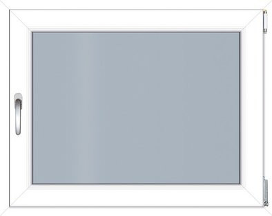 RORO Kunststoff-Fenster KOMFORT B70 in Weiss mit Klarglas, Breite: 100 cm, Höhe: 75 cm - Bild 1
