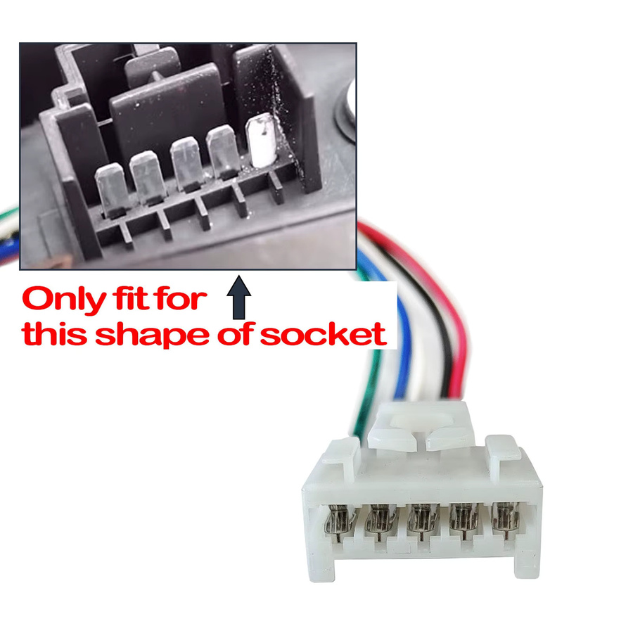 XUKEY 5-Wege-Rücklicht-Lampen-Stecker und vorverdrahteter Kabelbaum für Fiat Punto 188 MK2 und Panda 169 MK3, Farbe: Weiß, Artikelnummer: 405116 - Bild 3
