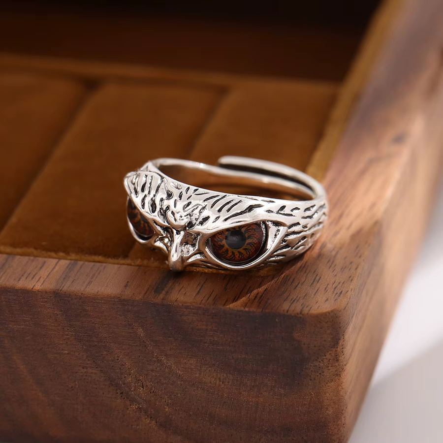 GaGa-Duck Ring, 925 Silber, Eule, Vintage, Unisex - Bild 4