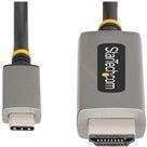 StarTech.com USB-C auf HDMI 2.1 Adapterkabel, 2m, 8K 60Hz, 4K 144Hz, HDR10, kompatibel mit USB4 und Thunderbolt 3/4, grau - Bild 1
