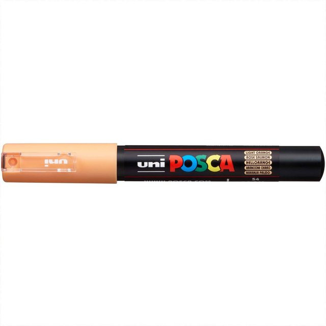 uni POSCA-Marker PC-1MC Permanent Marker in Hellorange mit 0,7-1mm Spitze - Bild 1