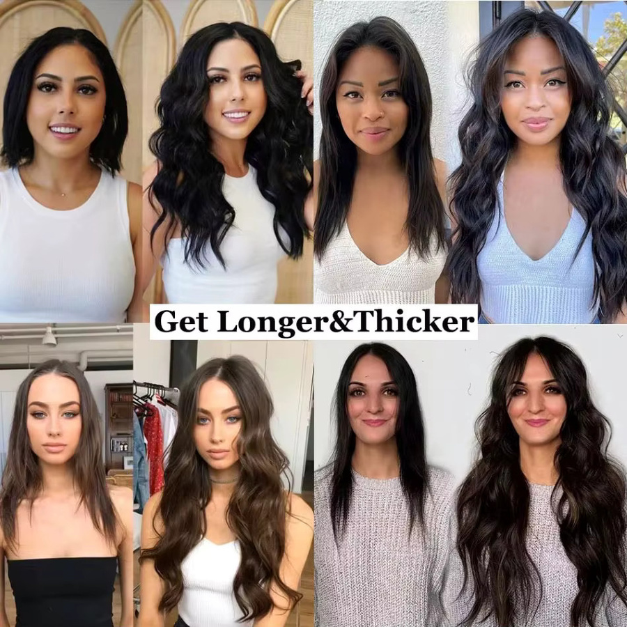 xbeauty Tape-in-Haarverlängerungen, 100 % Remy-Echthaar, 20 Stück, Damen - Bild 5