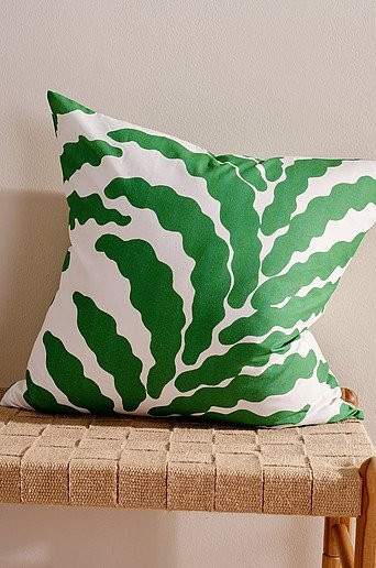 Jotex Kissenbezug FERN in Grün mit grafischem Design, Baumwolle, B/H: 50 x 50 cm - Bild 1