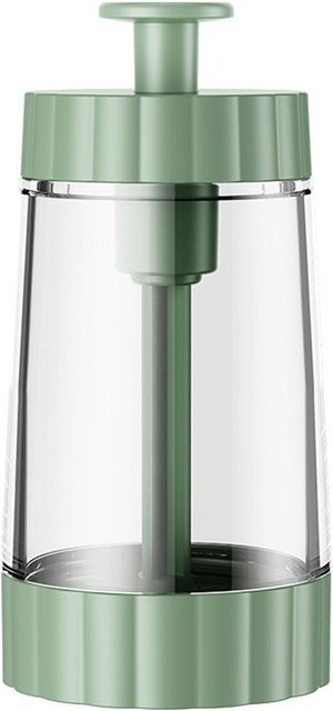 CosyHome Salzstreuer Gewürzflasche zum Befüllen in Grün und Weiß mit 0,5 Gramm Dosierung - Bild 1