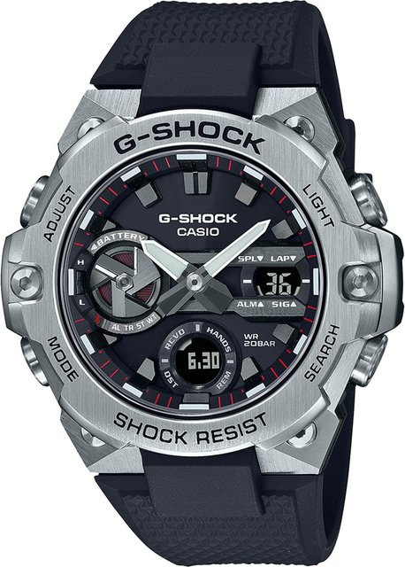 Casio Armbanduhr G-Shock G-Steel, Solar, Kunststoff, Schwarz, 50 mm, Herren - Bild 1