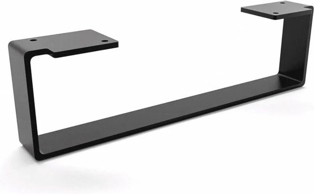 HEVVA Möbelbein LUXEMBURG in Schwarz, Höhe: 10 cm, Tiefe: 35 cm - Bild 1