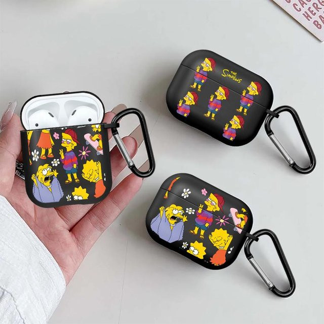 Schutzhülle für Apple AirPods Pro (verschiedene Generationen) im The Simpsons Lisa Design, Mehrfarbig - Bild 1