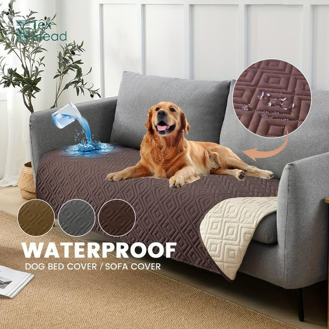 TEXSTEAD Hundebettbezug und Sofa-Schutzdecke für Hunde und Katzen, braun, Breite: 177,8 cm, Tiefe: 76,2 cm - Bild 1