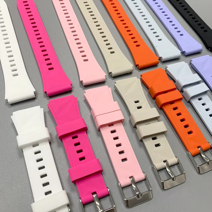 Smartwatch Armband Silikon, 18mm, Weiß - Bild 1