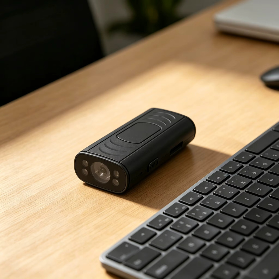 PNZEO Kompakte WLAN Smart-Kamera Schwarz – Tragbare Kabellose Mini-Sicherheitskamera zur Fernüberwachung - Bild 3