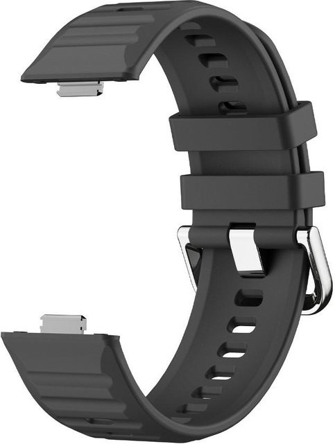 PINSENDA Uhrenarmband Silikon, Schwarz, Unisex - Bild 1