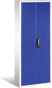 C+P Magazinschrank mit 6 Böden für Sichtlagerkästen, Front Enzianblau und Korpus Lichtgrau, H: 169,0 cm, B: 70,0 cm, T: 30,0 cm - Bild 1